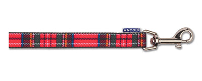 Ancol Fashion Nylon Lead Tartan Red 19mm X1m